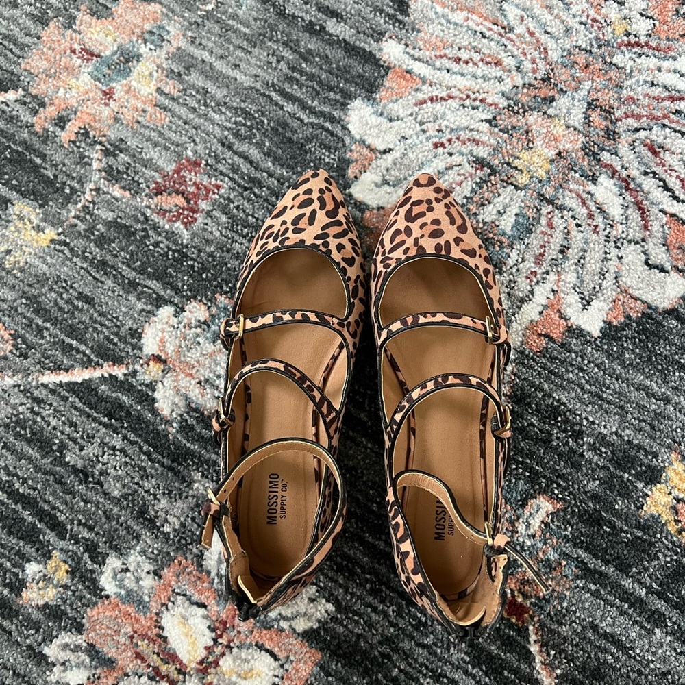 Target Cheetah Zip-Up Flats